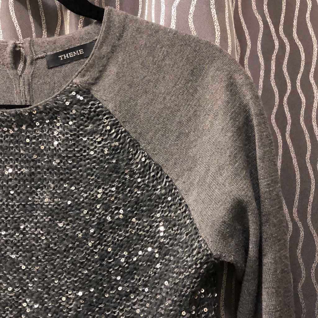 Theme Sequin Sweater